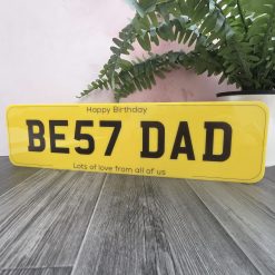 Personalised Car Number Plate Sign